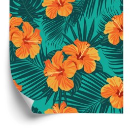 Tapeta Egzotyczne Liście I Kwiaty