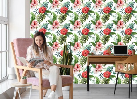 Tapeta Kolorowe Kwiaty