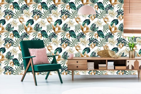 Tapeta Kwiaty W Stylu Retro