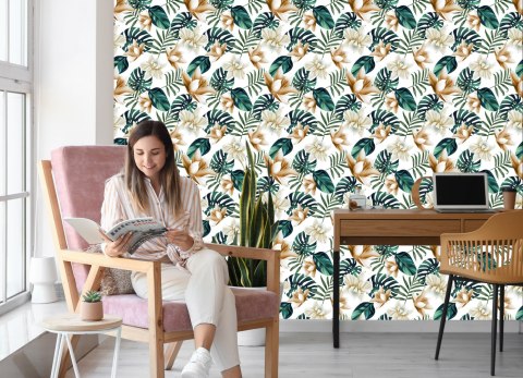 Tapeta Kwiaty W Stylu Retro