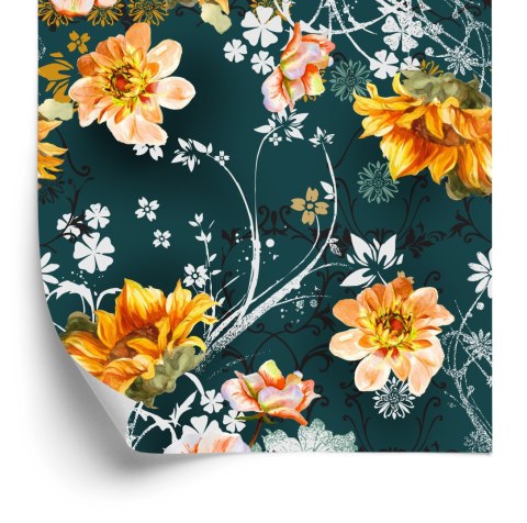 Tapeta Kwiaty W Stylu Vintage