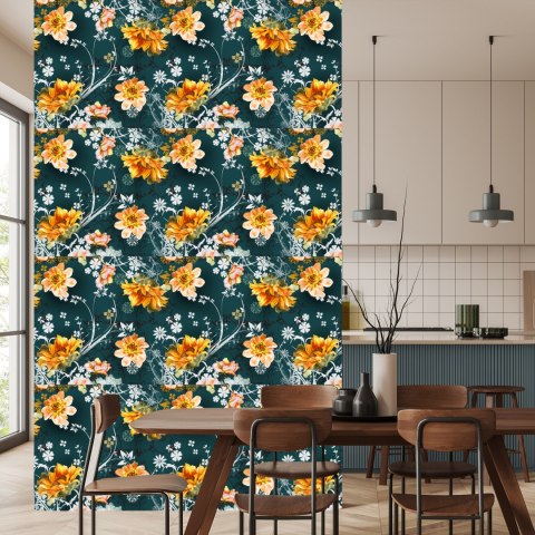 Tapeta Kwiaty W Stylu Vintage