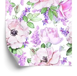 Tapeta Róże Fioletowe Kwiaty