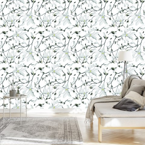 Tapeta Białe Magnolie