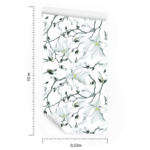 Tapeta Białe Magnolie