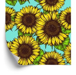 Tapeta Bukiet Słoneczników Retro