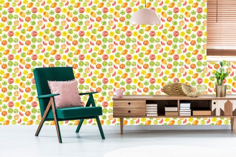 Tapeta Cytryny Limonki Pomarańcze, Kuchnia