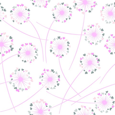 Tapeta Dmuchawce Z Serduszek