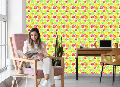 Tapeta Do Jadalni Owoce Cytryny Pomarańcze Limonki