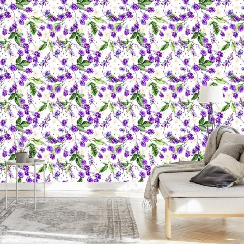 Tapeta Do Kuchni, Owoce, Liście, Kwiaty