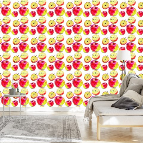 Tapeta Jabłka, Owoce, Do Kuchni, Jadalni