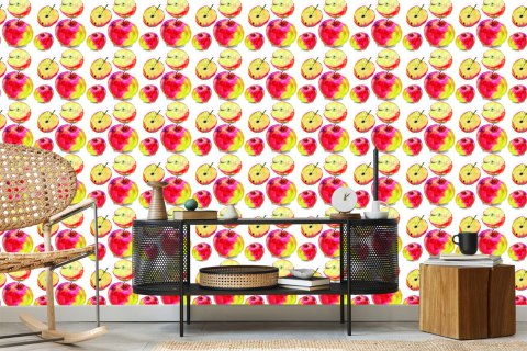 Tapeta Jabłka, Owoce, Do Kuchni, Jadalni
