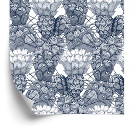 Tapeta Kaktusy Z Kwiatami