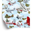 Tapeta Kolorowe Samoloty Vintage