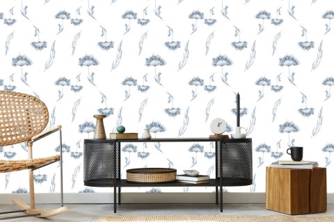 Tapeta Kwiaty Polne Malowane Akwarelą