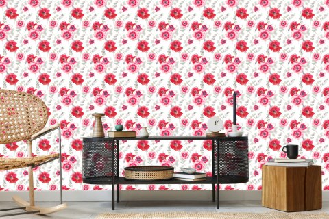 Tapeta Kwiaty Z Eukaliptusem