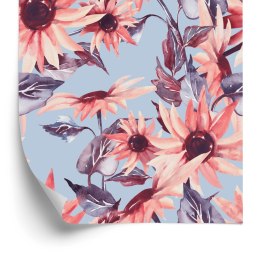 Tapeta Różowe Kwiaty Słonecznika