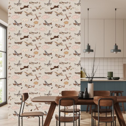 Tapeta Samoloty W Stylu Vintage