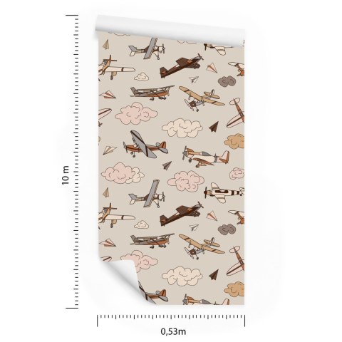 Tapeta Samoloty W Stylu Vintage