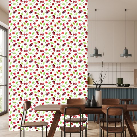 Tapeta W Owoce, Wiśnie, Liście, Do Kuchni