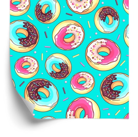 Tapeta Kolorowe Pączki Z Posypką