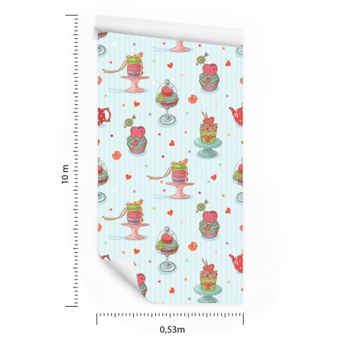 Tapeta Kolorowe Wypieki Cukiernicze