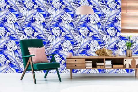 Tapeta Liście Monstera I Palmy