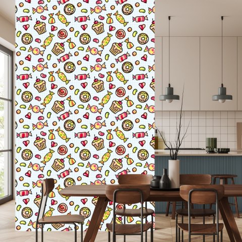 Tapeta Minimalistyczne Kolorowe Słodycze