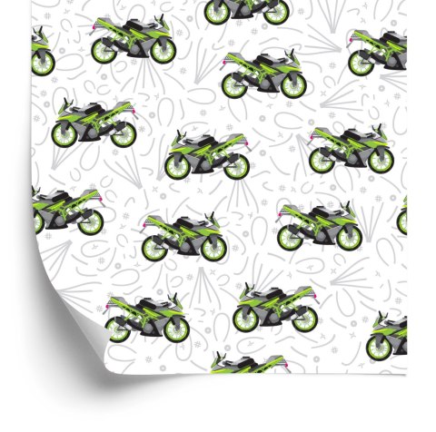 Tapeta Nowoczesne Motocykle Z Wzorkami