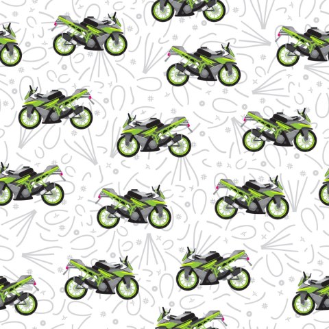 Tapeta Nowoczesne Motocykle Z Wzorkami