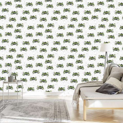 Tapeta Nowoczesne Motocykle Z Wzorkami
