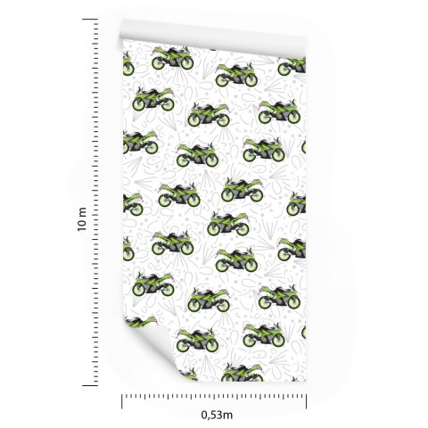 Tapeta Nowoczesne Motocykle Z Wzorkami