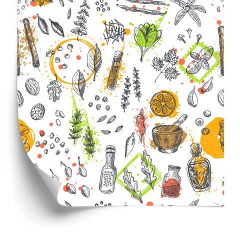 Tapeta Papryczki Chili Z Przyprawami