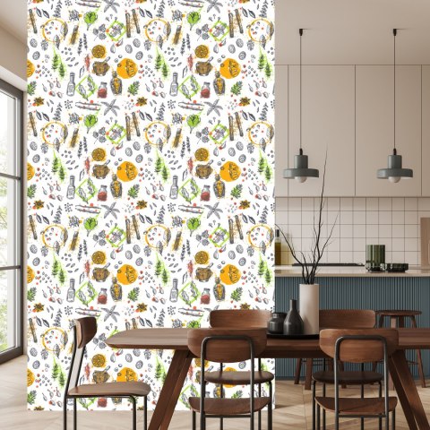 Tapeta Papryczki Chili Z Przyprawami