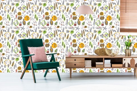 Tapeta Papryczki Chili Z Przyprawami