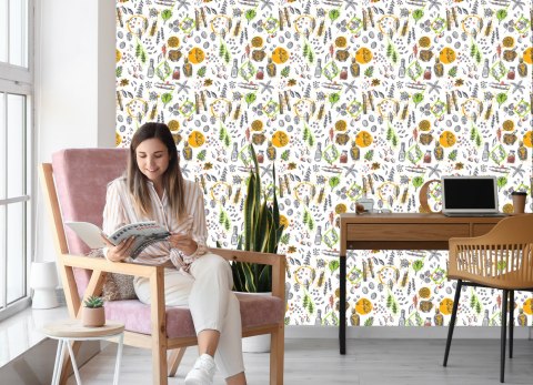 Tapeta Papryczki Chili Z Przyprawami