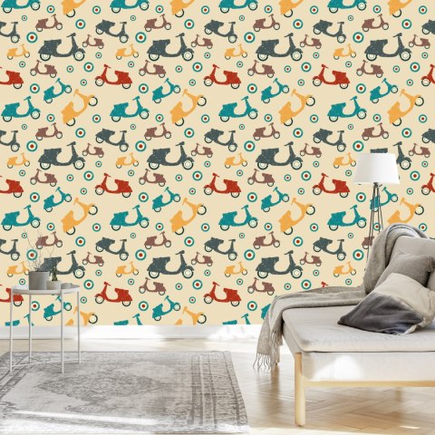 Tapeta Skutery W Stylu Vintage