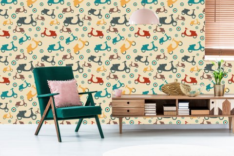 Tapeta Skutery W Stylu Vintage