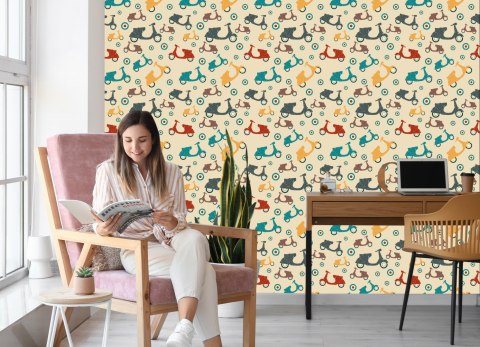 Tapeta Skutery W Stylu Vintage