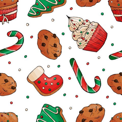 Tapeta Świąteczne Słodycze