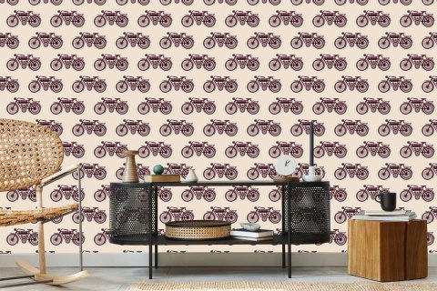 Tapeta Szkice Motocyklów Vintage