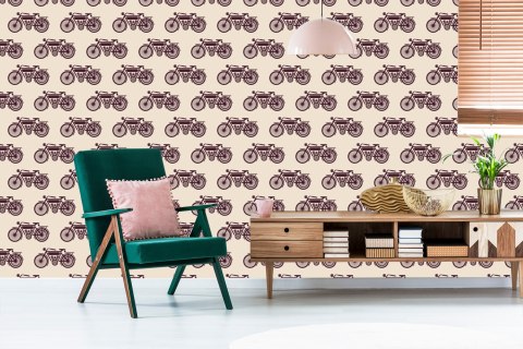 Tapeta Szkice Motocyklów Vintage