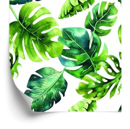 Tapeta Tropikalne Liście W Odcieniach Zieleni