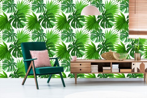 Tapeta Zielone Liście