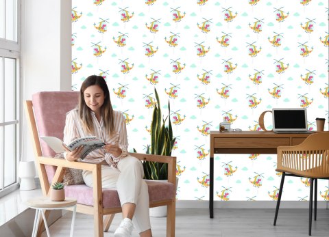 Tapeta Dinozaury W Helikopterach