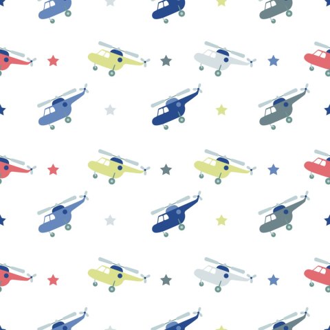 Tapeta Dla Dzieci Gwiazdki, Pastelowe Helikoptery