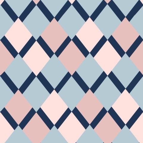 Tapeta Geometryczna - Kolorowe Romby