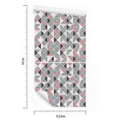 Tapeta Geometryczna - Kolorowe Romby