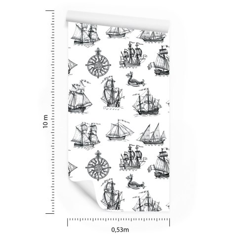 Tapeta Okręty Vintage
