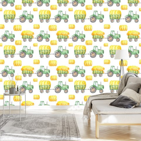 Tapeta Traktory Z Przyczepami